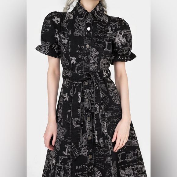 NWT Disturbia Heresy Midi Shirt Dress US 16 / UK 20 - Picture 7 of 8